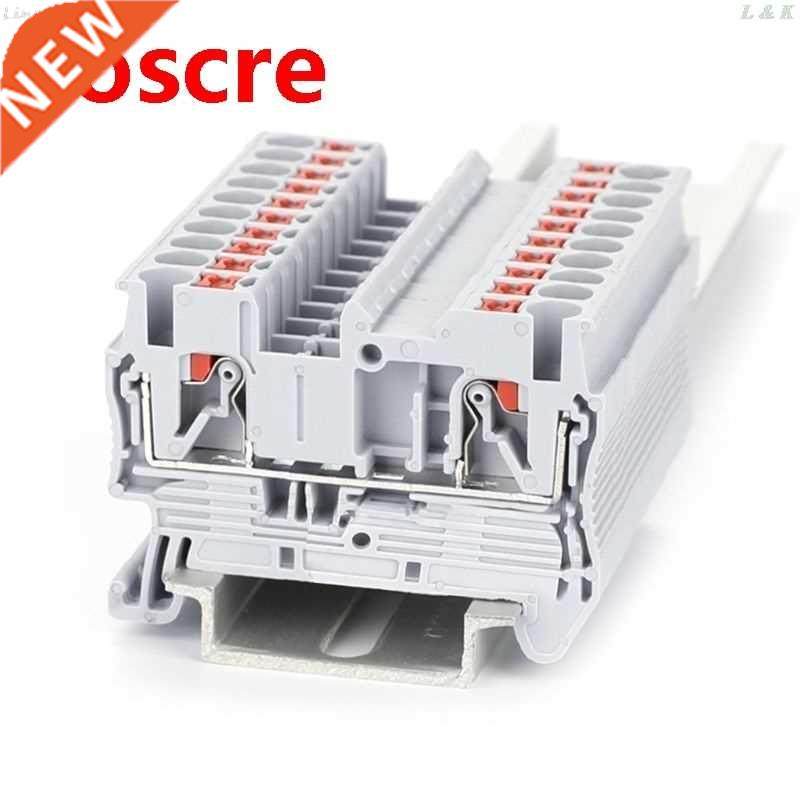 10pcs/set PT 2.5 Push-In Din Rail Mounted Terminal Blocks Sp