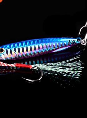 Se?uelo de pesca de plantilla de Metal, cebo duro de pesca d