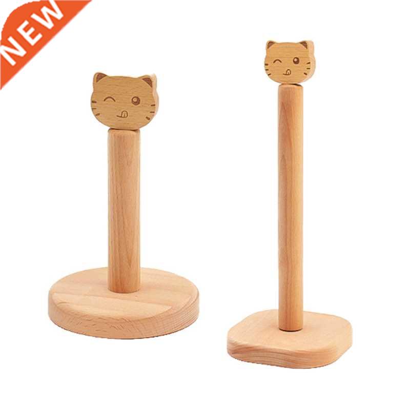 Rustic Wood Toilet Paper Towel Dispenser Easy One-handed Tea