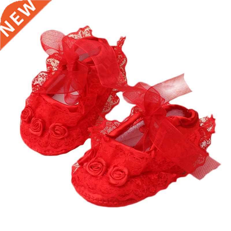 Baby Girl Shoes First Walkers Lace Floral Newborn Baby Shoes
