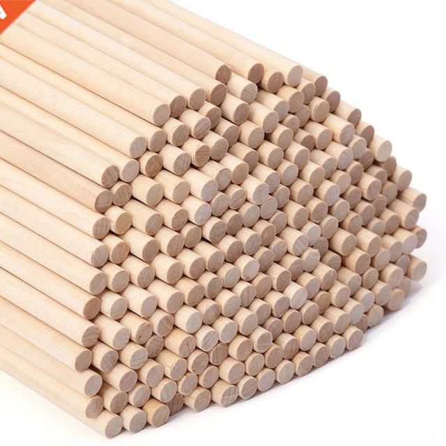 200X Wooden Dowel Rod 1/5inchX5.9inch, Dowel Rods, Wood Stic