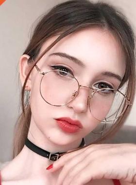 2020 New fashion simple unisex round Plain glasses for men w
