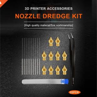 Nozzles Stainless Steel 22pcs Needle Brass Cleaning Acce MK8