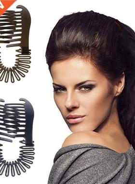 2pcs/set Women Hollywood Large Comb Banana Clip Hair Riser C