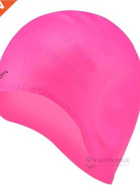 s Swimming Caps Wo Long Hair Waterproof Swim Pool Cap Ear P