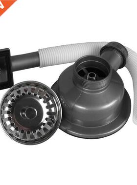 Stainless Steel Basket Strainer Sink Drain Plug with Overflo