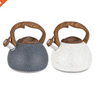 Tea Kettle Teapot Top Handle Whistling Pattern Stove Wood