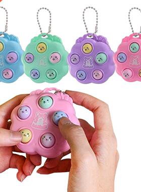 NEW kawaii fidget toys whack a mole keychain Simple Dimple f