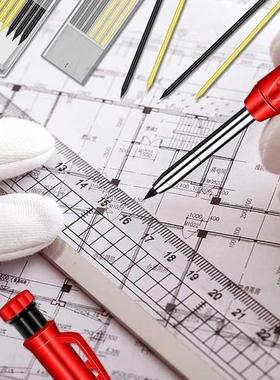 Solid Carpenter Pencil Mechanical Handle Drawing Pencils Mar