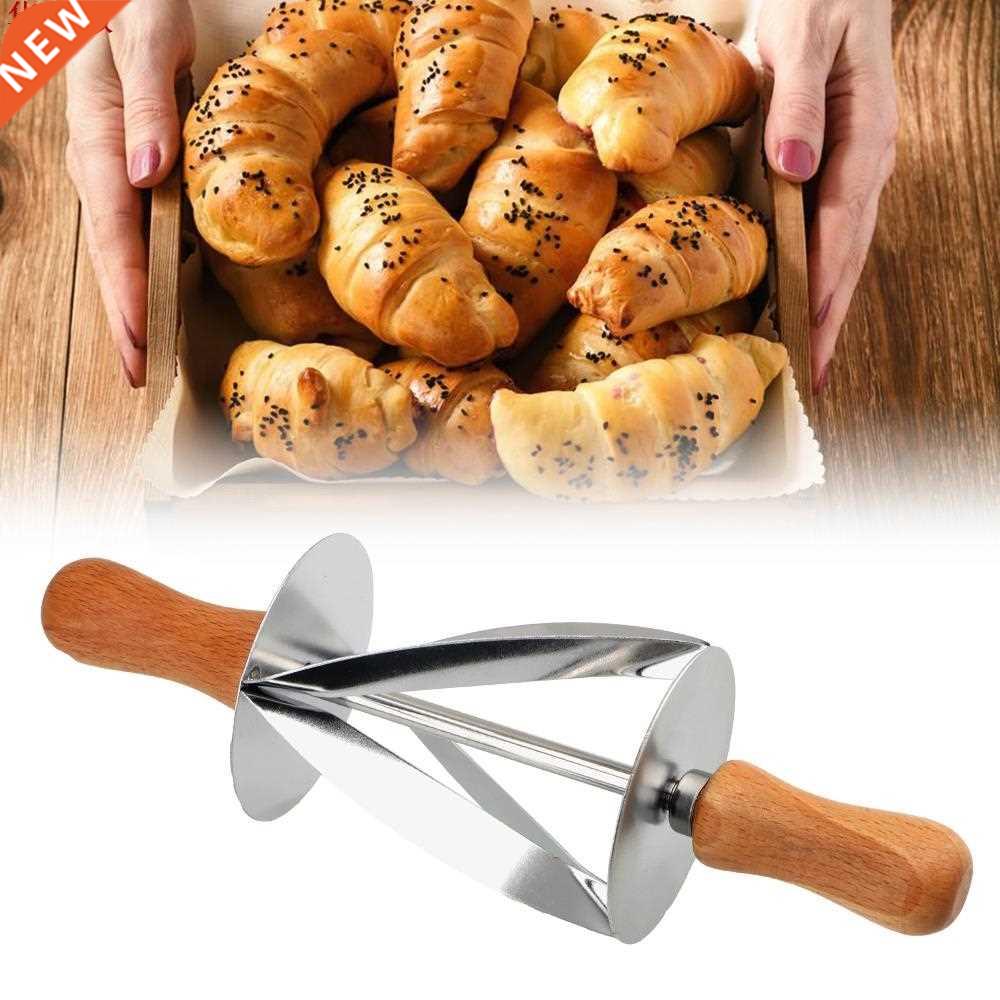Stainless Steel Rolling Cutter for Making Croissant Bread Do