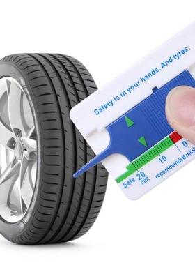 Tyre Tread Depth Gauge Car Motorcycle Trailer Wheel Measure