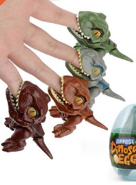 Finger Dinosaur Anime Action Figures Toys Funny Dino Eggs Cr