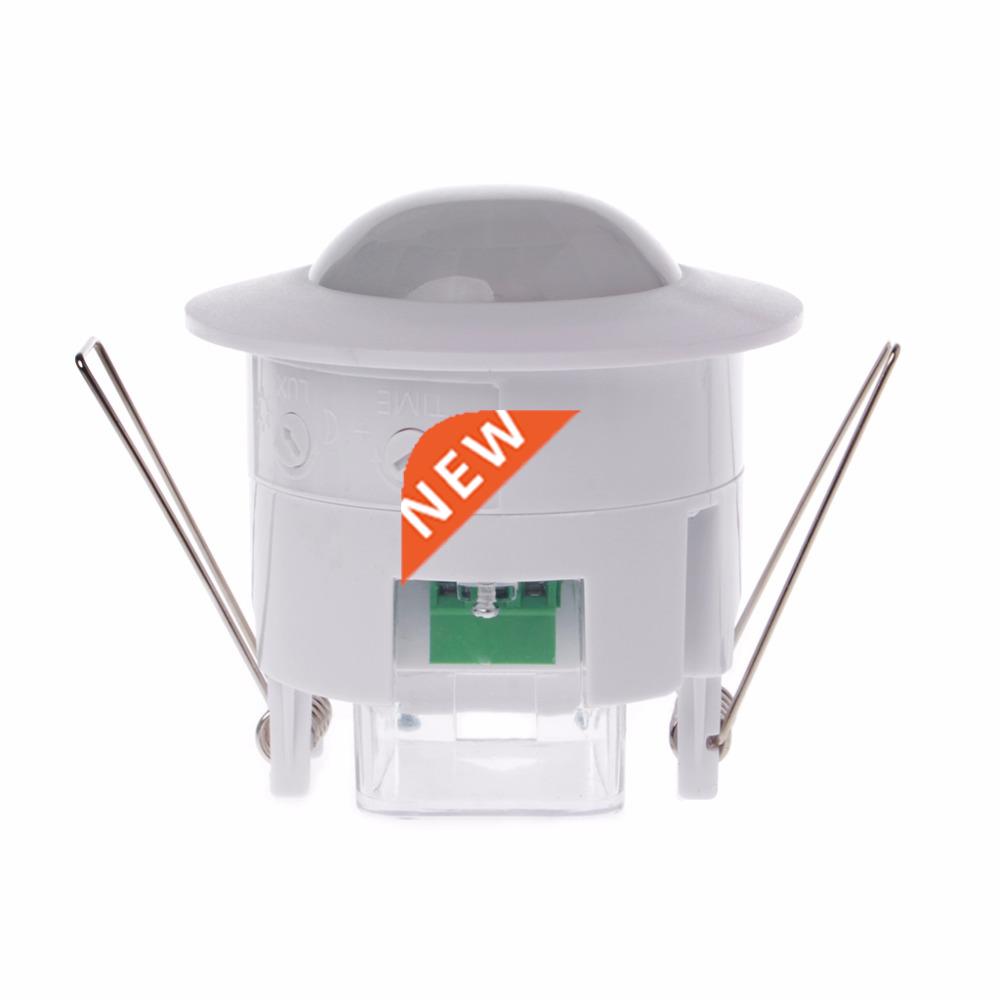 110-240V AC Adjustable 360 Degree Ceiling PIR Infrared Body