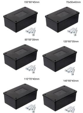 Dustproof Electrical Junction Box Black Waterproof Plastic E