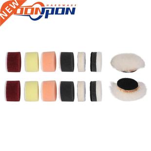 Pad Kit Sponge 1inch Waxing Pishing 14Pcs Fine