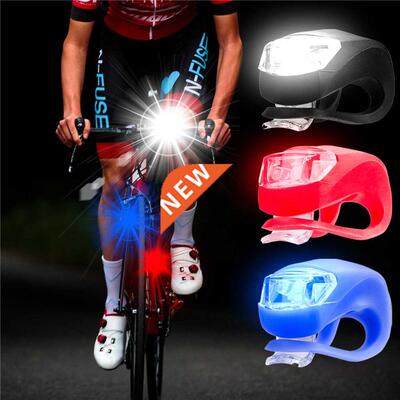 3 Modes Flashing Bicycle Front Light Waterproof Silicone Mou