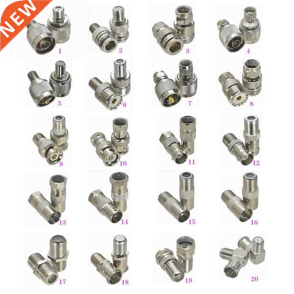 10Pcs F TV to N / UHF SO239 PL259 / BNC / F / IEC PAL DVB-T