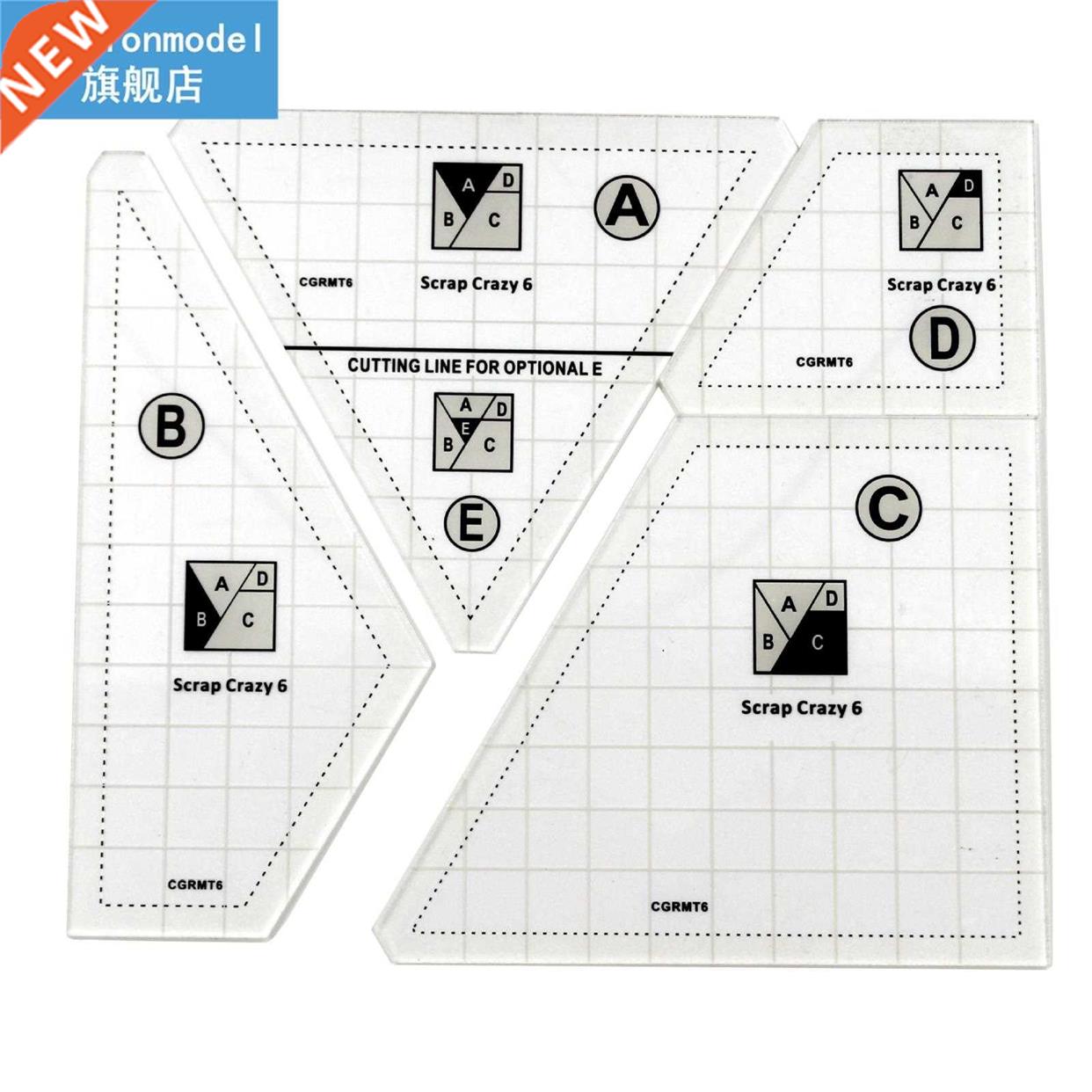 4pcs  Domestic Acrylic Home Ruler Patch Work Quilting Tem