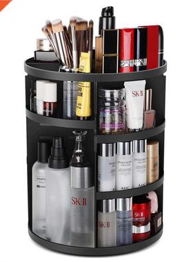 Dressing Table Storage Box 60 Degree Rotation Skincare Prod