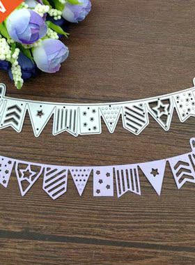1 Pcs Steel Flag Banner Design Metal Die Cutting Dies Stenci