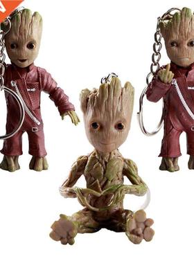 Home Decoration Accessories Mini Groot Figurines Portable Ke