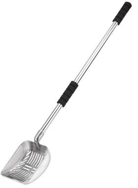 Metal Cat Litter Scoop With Deep Shovel And Long Handle Deta