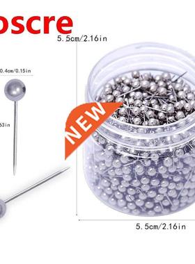 1000PCS 4mm Map Tacks Push Pins with Gold Round Head Steel
