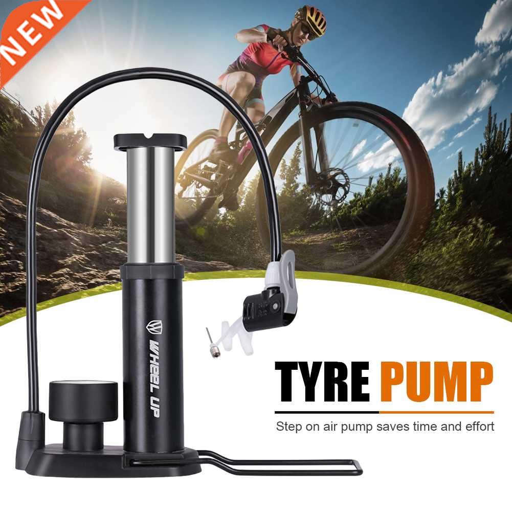Hand Mini Bicycle Pump Tire Air Inflator Foot Schrader Pres