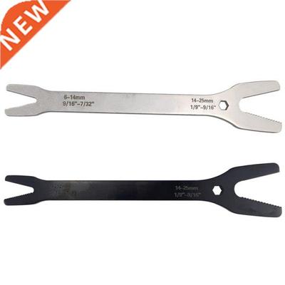 Serrated V-Groove Long Handle Double Open Ends Wrench 6-14mm