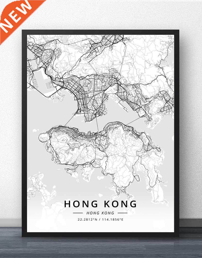 hong kong map post