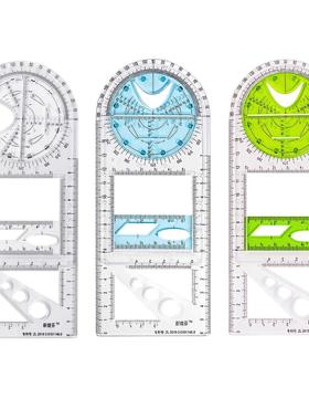 Multifunctional Geometric Ruler Geometric Drawing Measuremen