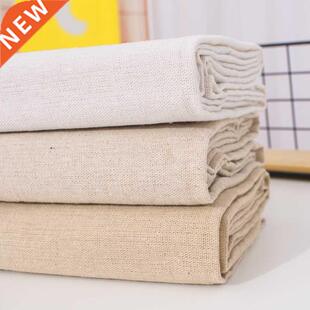 50x155cm Raw Cloth Faux Linen Cotton Fabric Rough Solid Line