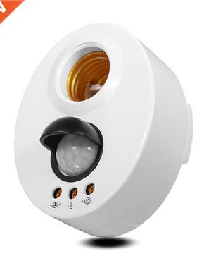 E27 Infrared Motion PIR Sensor Delay LED Light Lamp Holder S
