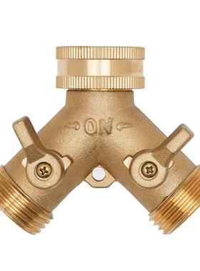 Brass Water Connector Y Shaped Watering Quick Connectors Pip