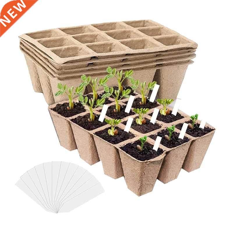 20 Pack Seed Starter Tray Kit,Peat Pots For Vegetable &