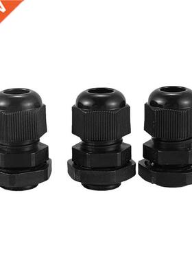 36 Pcs Black PG9 Plastic Connector Gland for 4mm-8mm Cable
