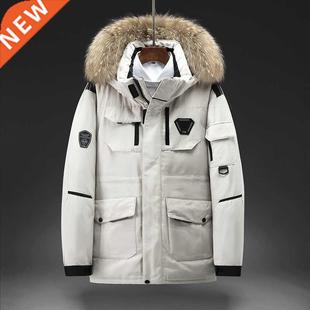 White Stan Men Down Duck Parkas Color Solid New Winter
