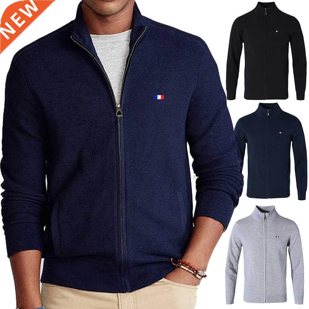 autumn winter mens sweater coat 100%cotton sweater