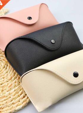 Durable Leather Eye Glasses Sunglasses Hard Case Convenient