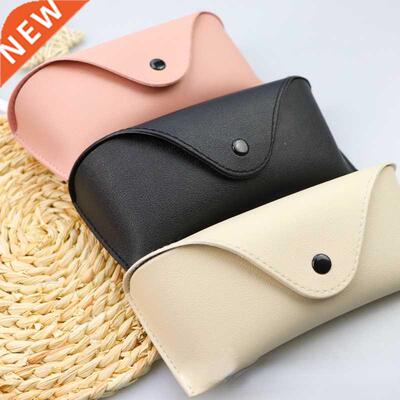 Durable Leather Eye Glasses Sunglasses Hard Case Convenient