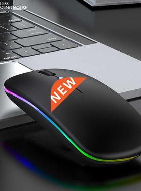 Wireless Mouse RGB Color glow Computer Mouse Silent Recharge