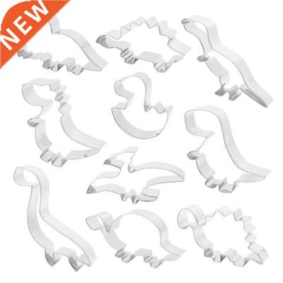 10 Pieces D Cartoon Fondant Cake Mold Biscuit Dinosaur Them