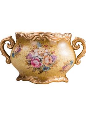 European Style Ceramic Vase Arrangement Container for Tablet