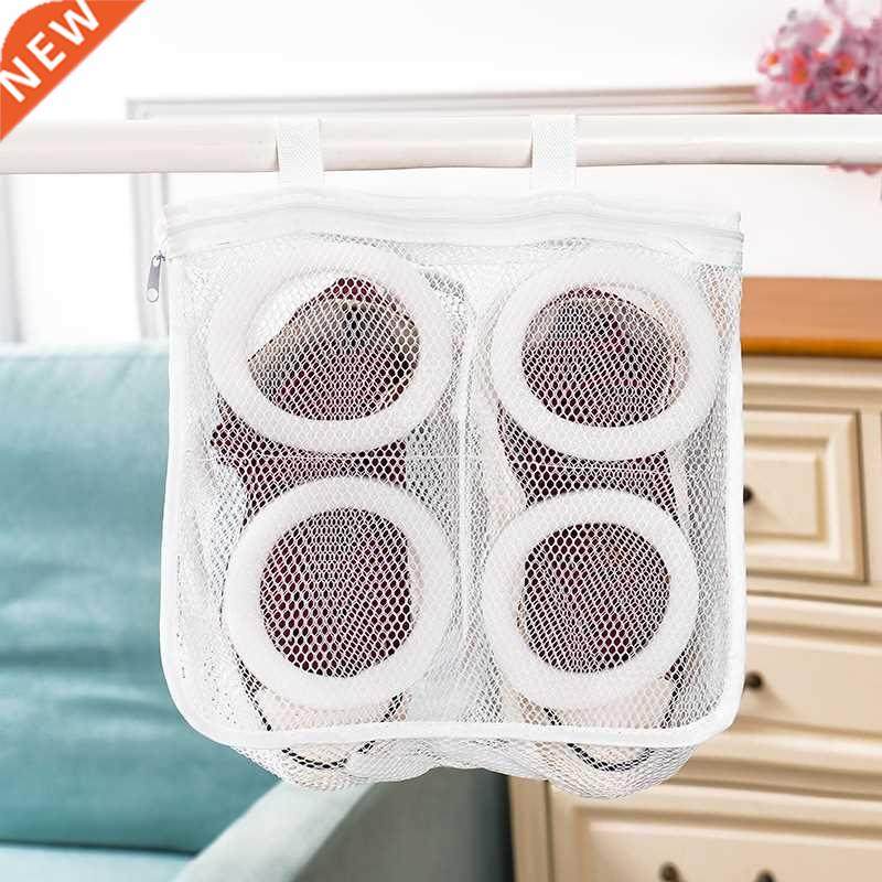 Mesh Net Pouch Washing Hanging Bag For Shoes Machine Cleanin