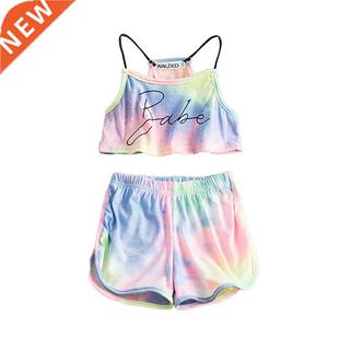 Baby Girls Summer Clothes Set Print Shirt Top + Short Pants
