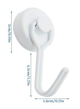 Metal Hanging Hooks 4 Pieces Magnetic Wreath Hangers Rotated