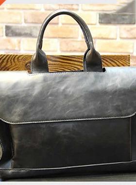 Men's shoulder bag soft PU material British fashion