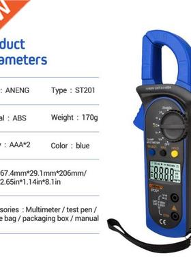 Digital Clamp Multimeter ST-201 True RMS LCD Multifuction Oh