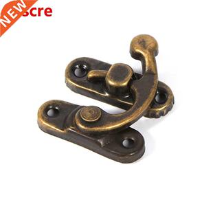 12PCS Antique Bronze Iron Padlock Latch Hasp Buckle Horn Loc