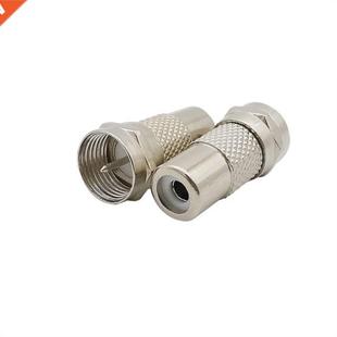 Conn Male Female Plug RCA Type Coaxial 2Pcs Straight